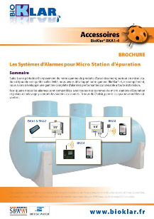 Les Systèmes d’Alarmes avec telemetrie et SMS pour Micro Station d’épuration