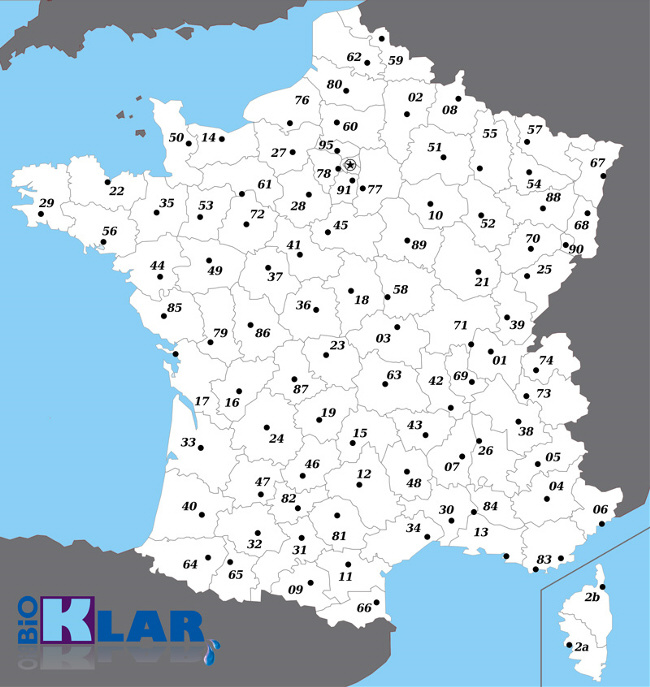 Carte de France par département