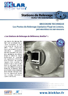 Stations de Relevage Grandes Tailles Flygt et Lowara pré montées ou sur mesure BioKlar® Série Verticale