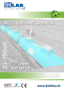Brochure - Micro Station d’épuration pour Petites Collectivités BioKlar® ULTRA BKU21-700eh