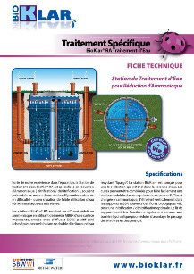 Fiche Technique - Station de traitement d’eau BioKlar® RA pour la réduction de l'ammoniac dans l'effluent